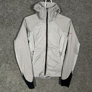 The North Face Summit Series Jacket Womens XS Gray Hooded Full Zip Lightweight